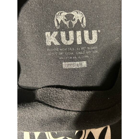 Kuiu shirt Mens Medium Black Logo Hunting Outdoor Short Sleeve Performance - Picture 3 of 8